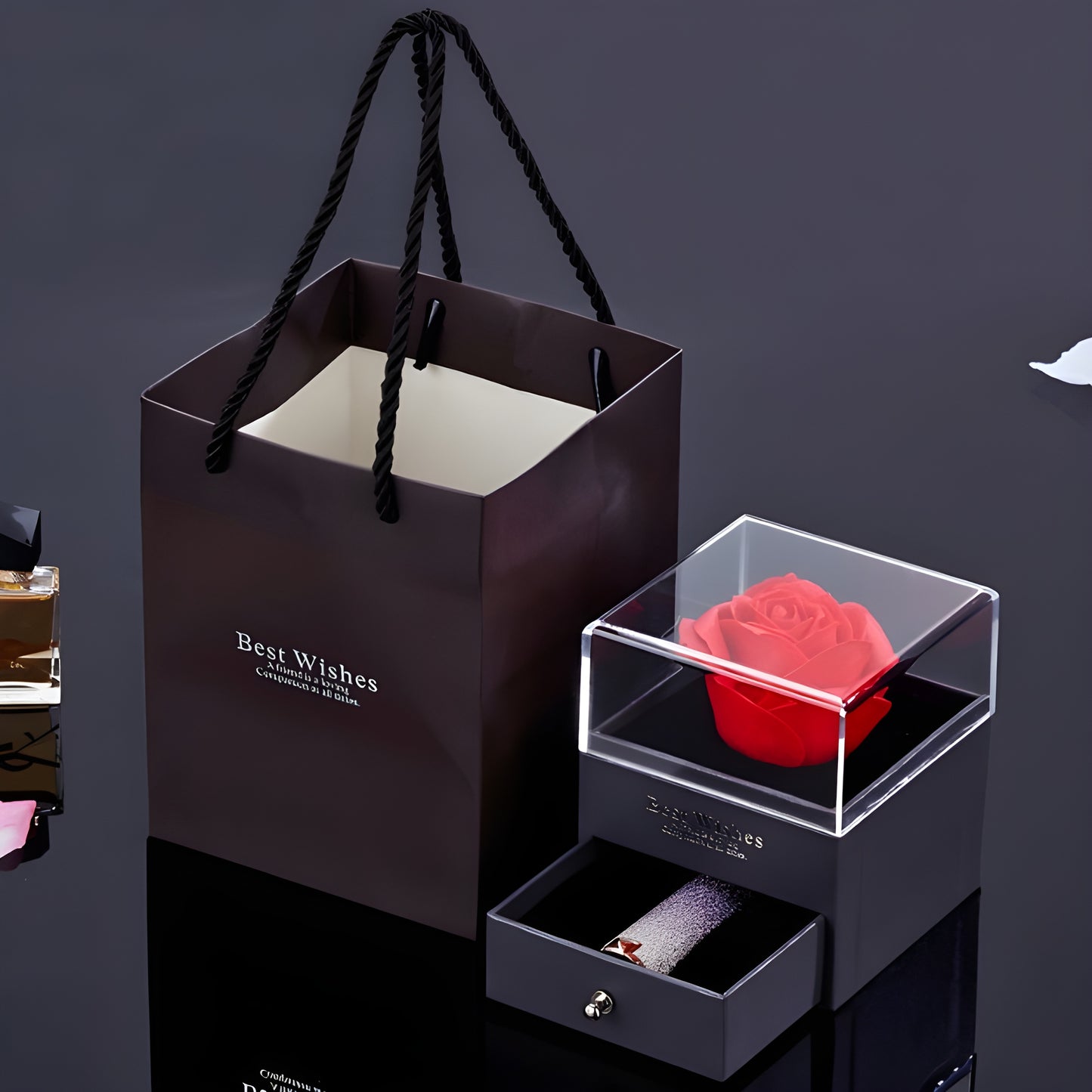 Valentijnsdag Doos voor Eternal Rose sieraden